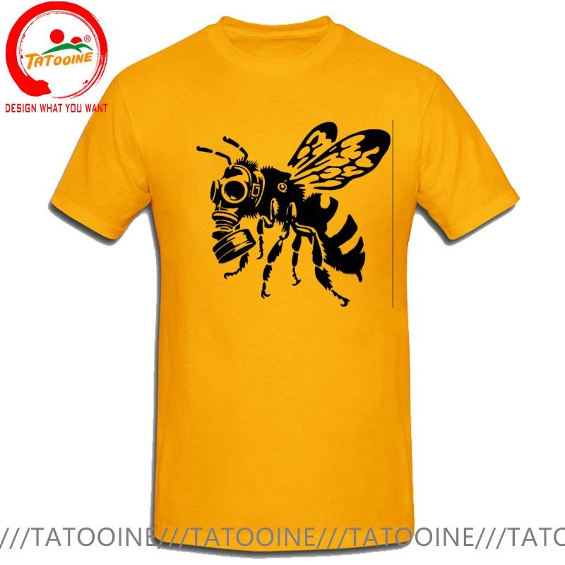 Funny Design Bee With Gasmask Sred Doublet Unisex Fashion Trendy Casual Clothing Stylish Tops Tee Shirt Leisure Tshirt Unisexs
