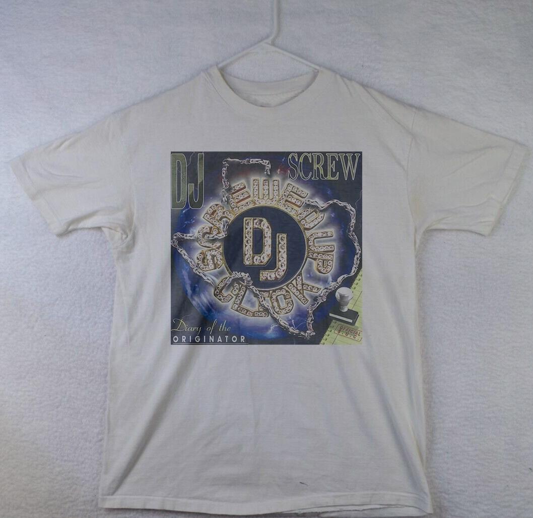 HOT Dj Screw Diary of the Originator White shirt Heavy Cotton T-Shirt XXXXL