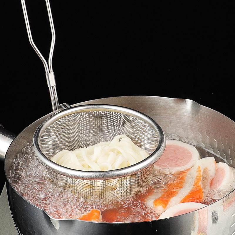 304 Stainless Steel Hot Pot Colander Mesh Net Basket Household Hanging Filtering Strainer Oil Separator Kitchen Gadgets