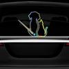 Dog Wiper Sticker for Cars, Waterproof Vinyl Cute Dog Waving Tail Rear Window Windshield Sticker Decal, Funny Lovely Animal Rear Wiper Decoration