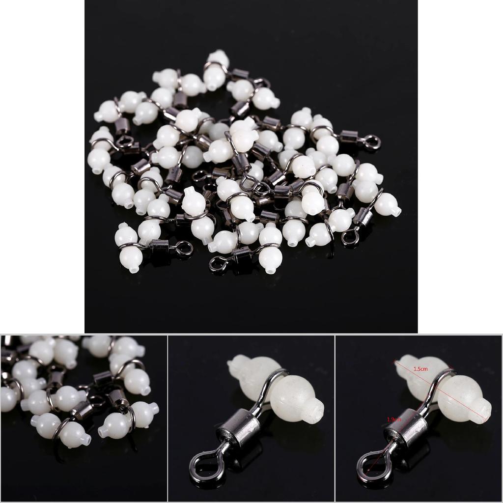 30 x Rolling Swivels Fishing Rolling Connector Useful For Fishing(4#)