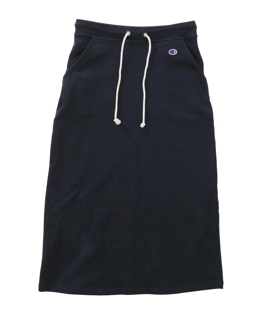 Skirt One Point Logo Long Skirt Basic Navy S [Champion] Women's CW-K220Z