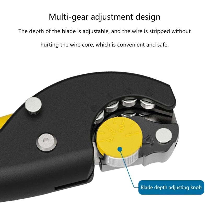 Multifunctional Cable Wire Stripper Stripping Cutter Pliers Handle Tool Hardware Tool Portable Anti-skid Strip Clamp