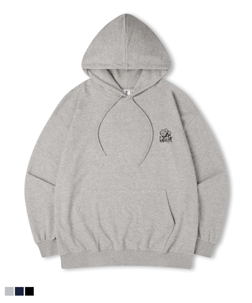 Dice Oversized Brushed Print Hooded Sweatshirt