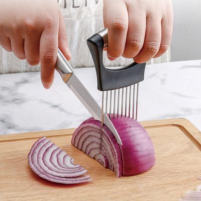 Stainless Steel Onion Needle Holder Onion Insertion Kitchen Supplies Onion Fork Onion Cutting Meat Loosening Needle