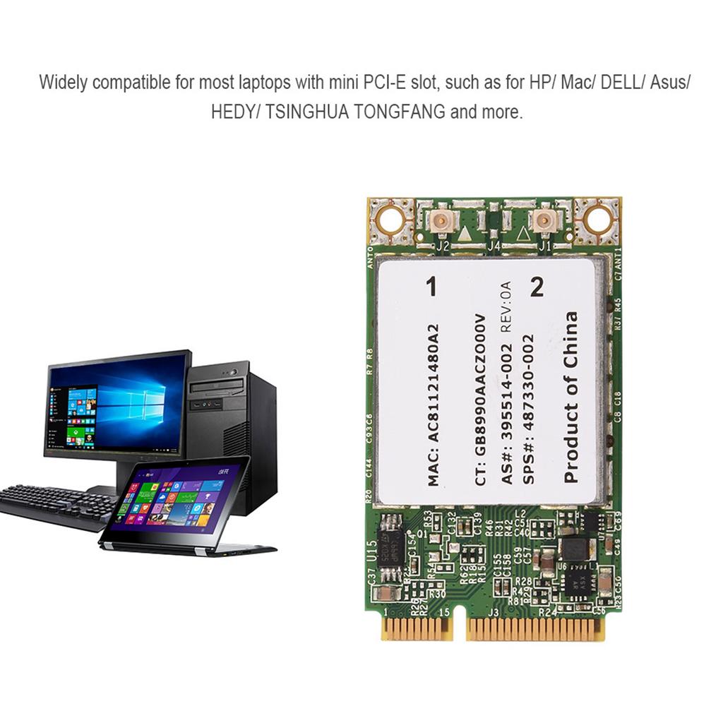 Professional 2.4G + 5G Dual Band   PCI‑E WIFI Wireless Card for