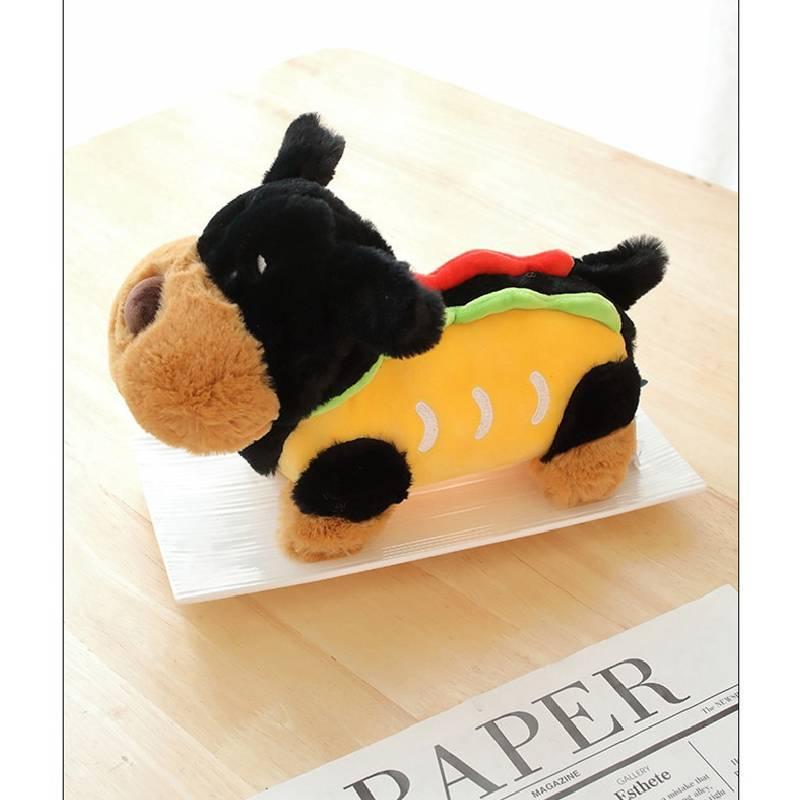 Cute Sausage Dog Plush Toy For Girls Soft And Cuddly Dog Doll For Sleeping 30cm/0.16kg