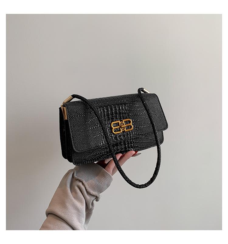 

Сумка летняя женская универсальная новая женская сумка премиум нишевая 2024 сумка через плечо сумка подмышкой маленькая квадратная сумка чёрный