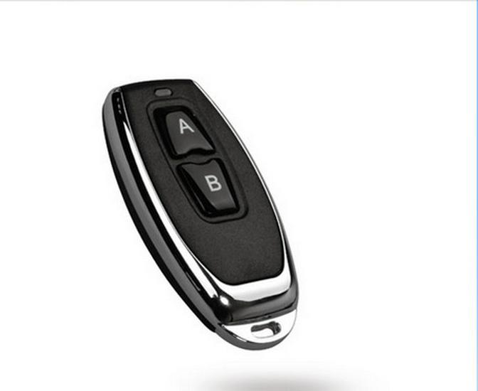 Metallic Multi-Purpose Wireless Remote Control (2-Key, AB Buttons, EV1527 Chip, 315/433M)