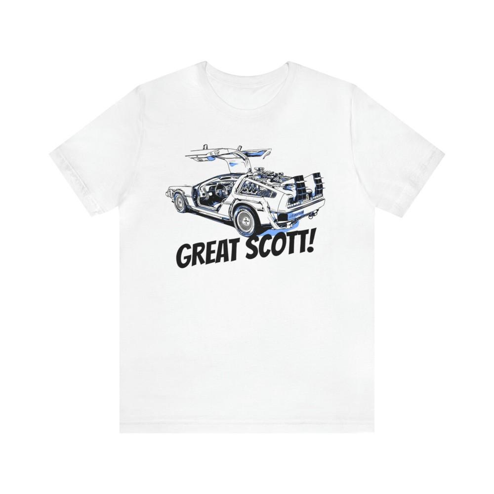 Tee BACK TO THE FUTURE movie   GREAT SCOTT!  Unisex T-Shirt XXXL