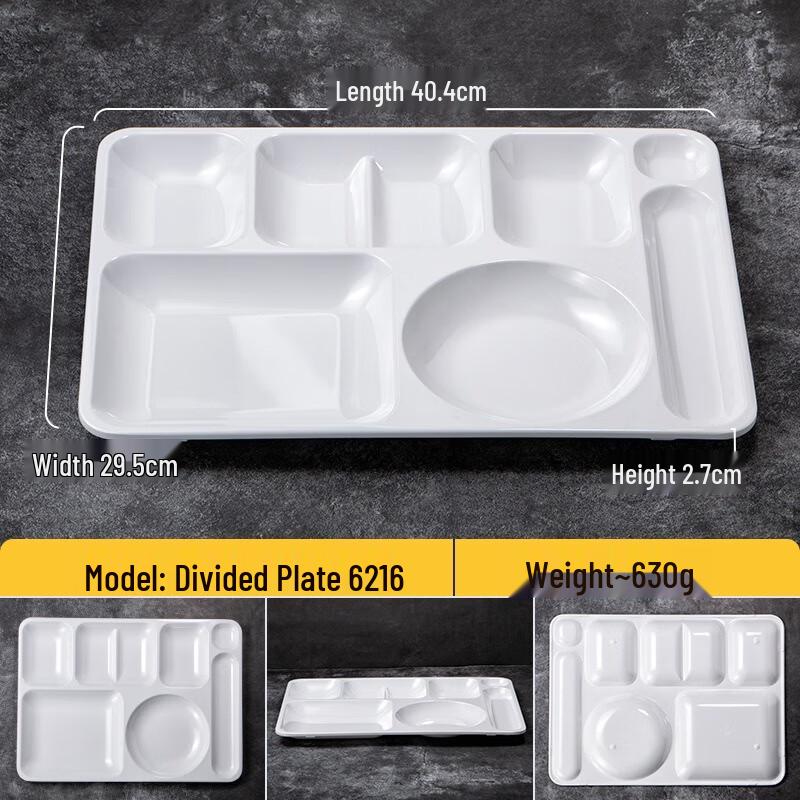 JINMEILI Melamine Divided Dinner Plate