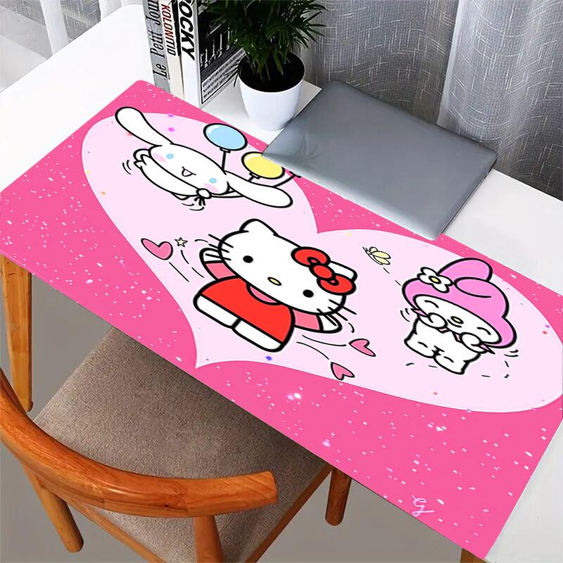 1pc Hello Kitty Friends Heart Computer Pad with Vibrant Print, Mouse Pads for Desk 172