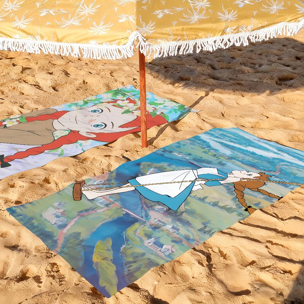 A-Anne of Green Gables Girl Towel Soft Pool Gift For Travel Gym Shower Camping Quick Dry Sports Large Beach Towels