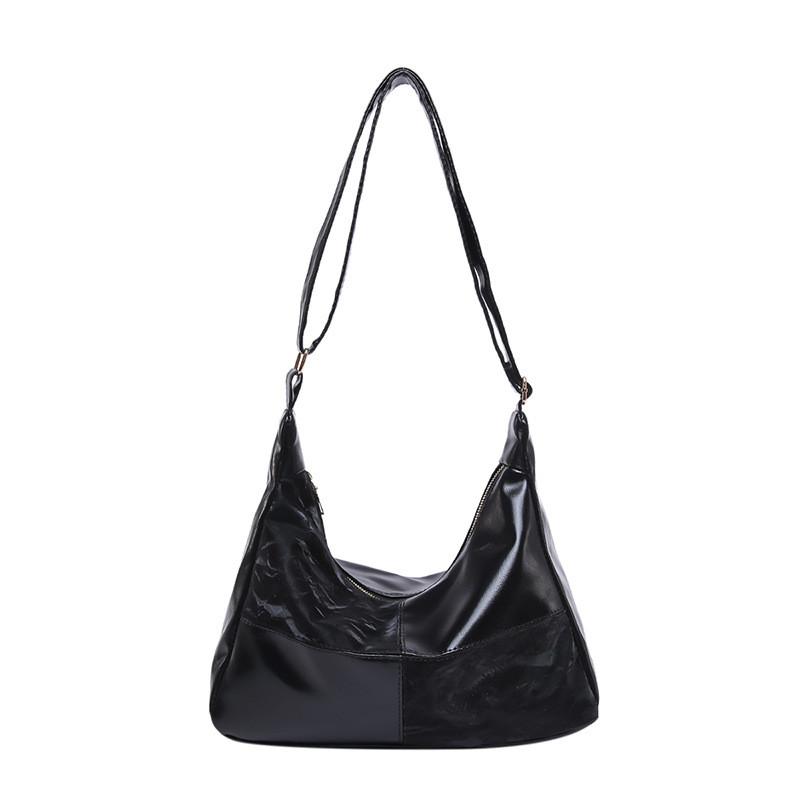 

Chic Pu Material Color Block Tote Bag For Women Ideal For Daily Use And Casual Outings чёрный