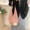 Trendy Hollow Out Weave Straw Bag Bohemian Beach Handbag Hollow Tote Bag Large Capacity Shopping Beach Bag