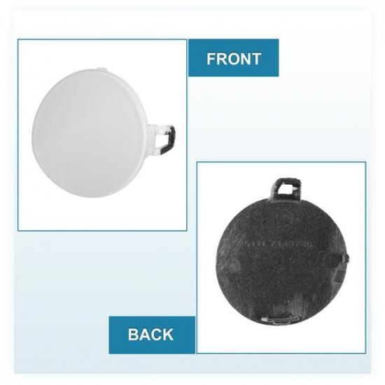 2009-2012 BMW 328i Front Bumper Tow Hook Cover Replacement Pack of 1 | White | Plastic | Painted | Bumper Cover