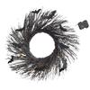 All Hallows Day Wreath Wall Mount Door Hanging Indoor Outdoor Decoration Party Supplies Black Bat Luminous