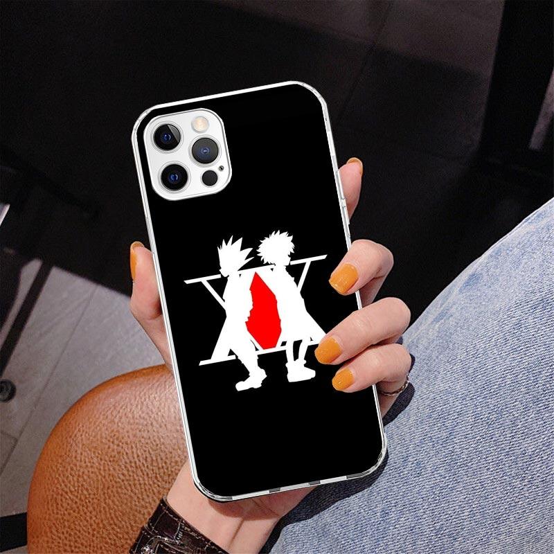 Black White Hunter X Phone Case For iPhone 17 Air 16 Pro Max 16E 15 + 14 Plus 11 12 13 Mini 7 8 SE Gift Print Cover Fundas 16 Pr