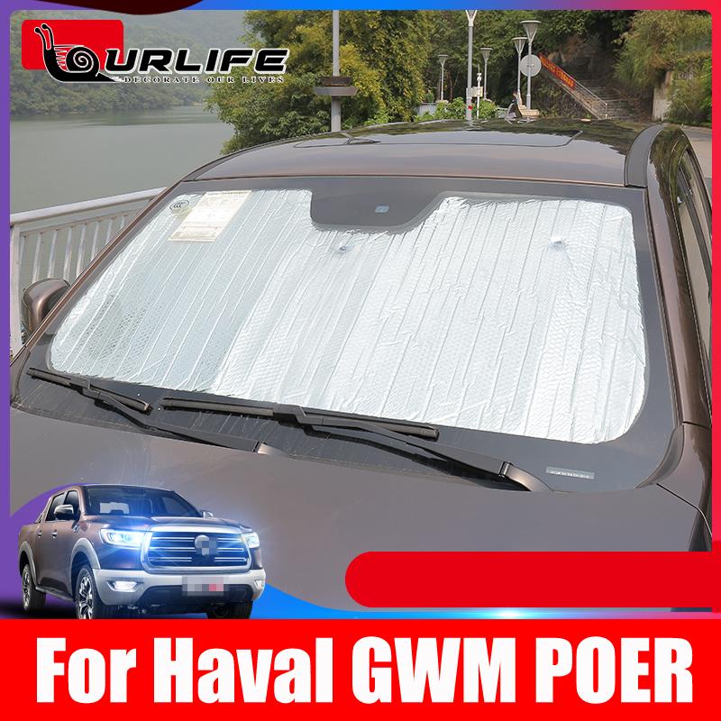 Sluneční clony do auta Závěs na ochranu proti UV záření Fólie sluneční clony do auta Kryt předního skla pro Velkou zeď GWM Poer Cannon