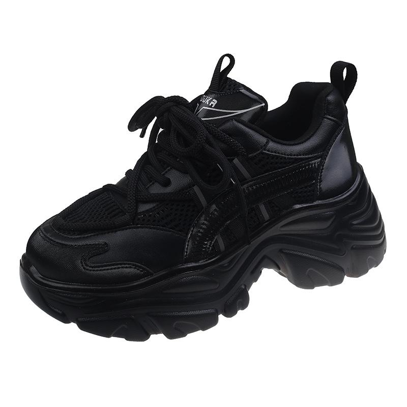 

Dad Shoes Женские новые модные кроссовки на платформе в стиле ретро на шнуровке, увеличивающие рост 40