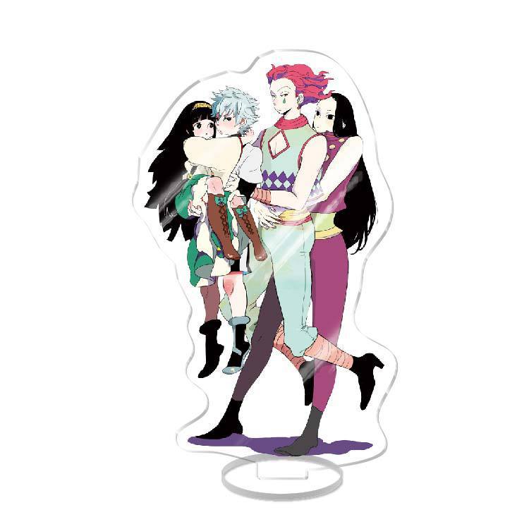 Hunter X Hunter Animation Peripheral Gonzo Killua Student Campus Desktop Decoration Acrylic Stand Model Cute Stand Pvc 15cm