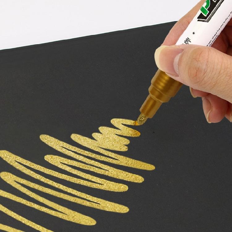 12Pcs 3MM Tip Paint Markers Alcoholproof Waterproof Oil Based Paint Pens For Mechanics Builders And Construction Project