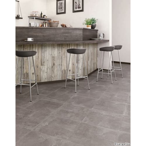 Sangetsu IS-1042 Floor Tile, Mortar Block, Gray, Charcoal Gray [1 case of 18 tiles (approx. 3.76 sq m)] Shoes OK
