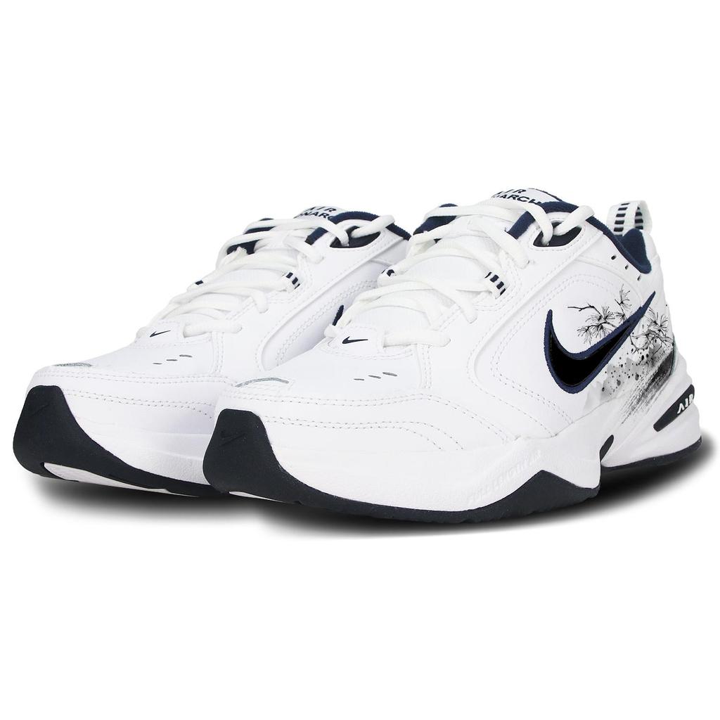 Nike Air Monarch 4 Relaxation Low Top Chunky Sneakers Unisex Black White 415445-102(Team58-)