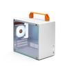 ITX Mini Case K77 LITE Small White Chassis with Tempered Glass Side Panel - / / 11.6L