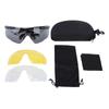 Sports Sunglasses Windproof High Temperature Resistant HD Lens Cycling Running Fishing Glasses Black