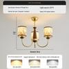 Retro American Chandelier: Versatile Living Room, Bedroom & Dining Lamp with Persimmon Design