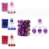 Modern Art Christmas Balls 3cm Plastic Set With Glossy And Matte Surfaces For Celebrations