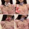 Phalaenopsis Blossom Necklace Simulation Flower Neckchain Women Girls Collarbone Chain Eye Catching Choker Accessory