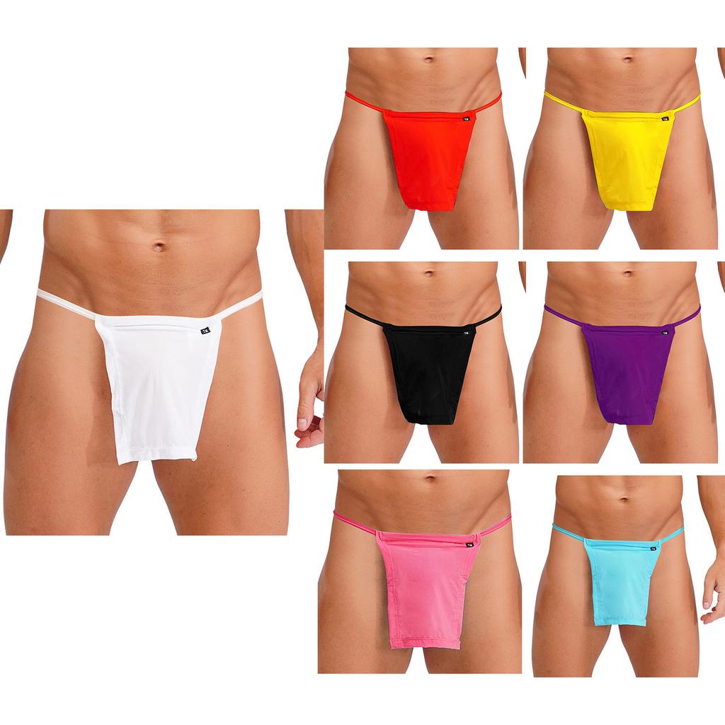 Mens Thong Fundoshi Underwear T-Back Design Japan Kabuki Style Cotton Loincloth Sumo Briefs