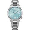 Citizen Tsuyosa Automatic Watch 37mm Ice Blue Mechanical Date Display See-Through Back