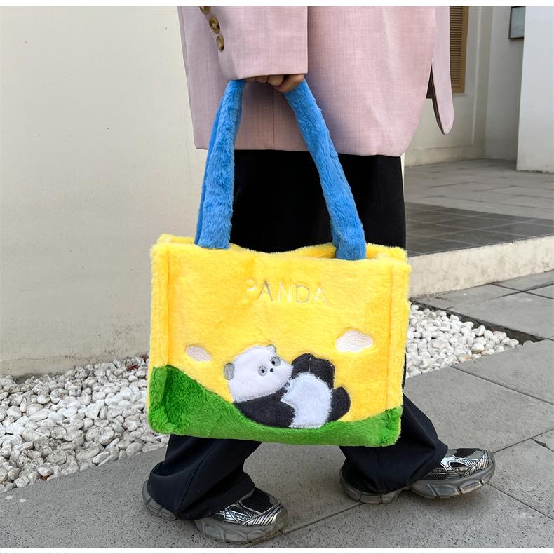 Супер милая кукла-панда, однолямочная плюшевая кукла-панда, косая сумка-слинг, новая детская универсальная сумка-плюшевая кукла-захватчик