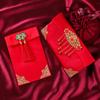 Classic Red Envelope Faux Silk Hongbao Gift Bag Lucky Money Bag  Visiting Relatives