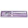 Sanrio Kuromi Chopsticks Spoon Set Slide Case Monochrome Ribbon Bento Lunch Box Kids School Cute Tableware
