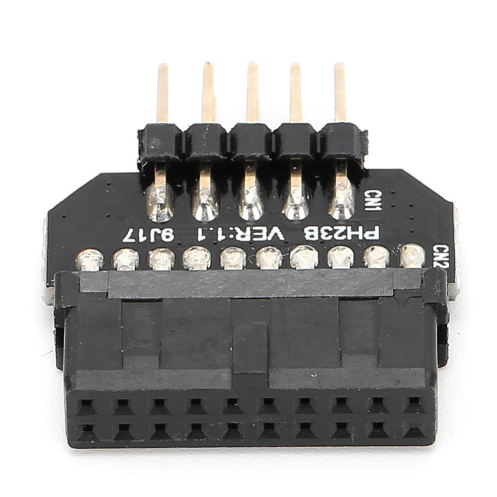 Plug and Play Front Panel Plug Connector Plastic Shell Motherboard Adapter PC Assembly