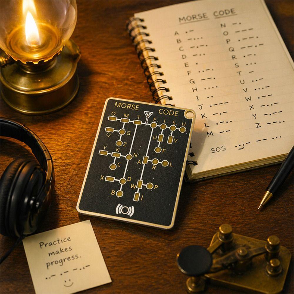 Trendy Design training card Practical Morse code training card Morse Code Karte  Birthday Present