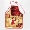 Christmas Claus Print Apron Waterproof And Stain-Resistant Household Christmas Apron