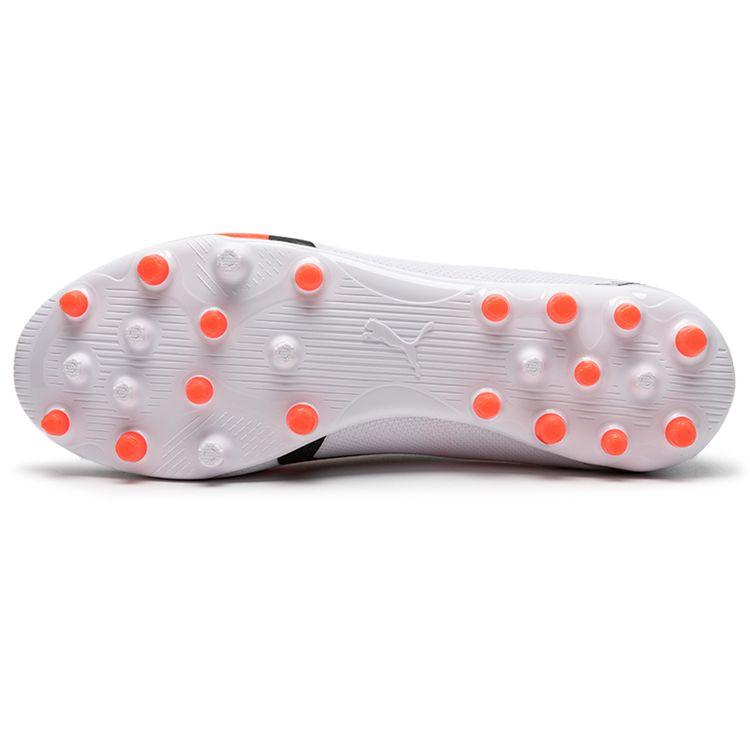 Puma Ultra Match + LL Round Toe Comfortable MG (Rubber Short Stud) Soccer Shoes Men Soccer Shoes White Red Black 107512-01