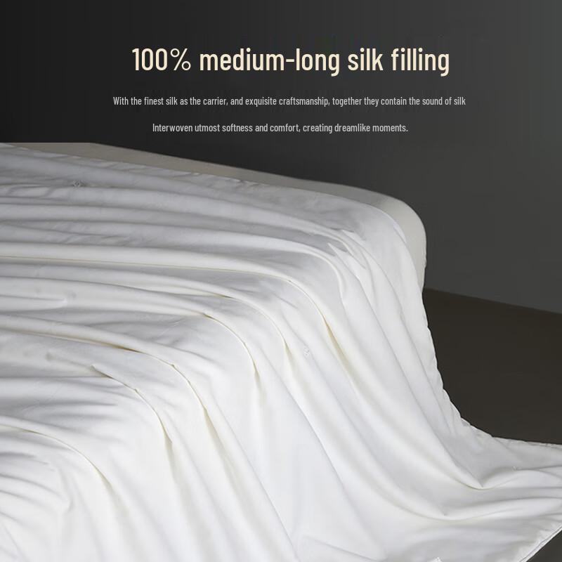 MUJI Klasse A 100% Tussahseide Ganzjahresbettdecke