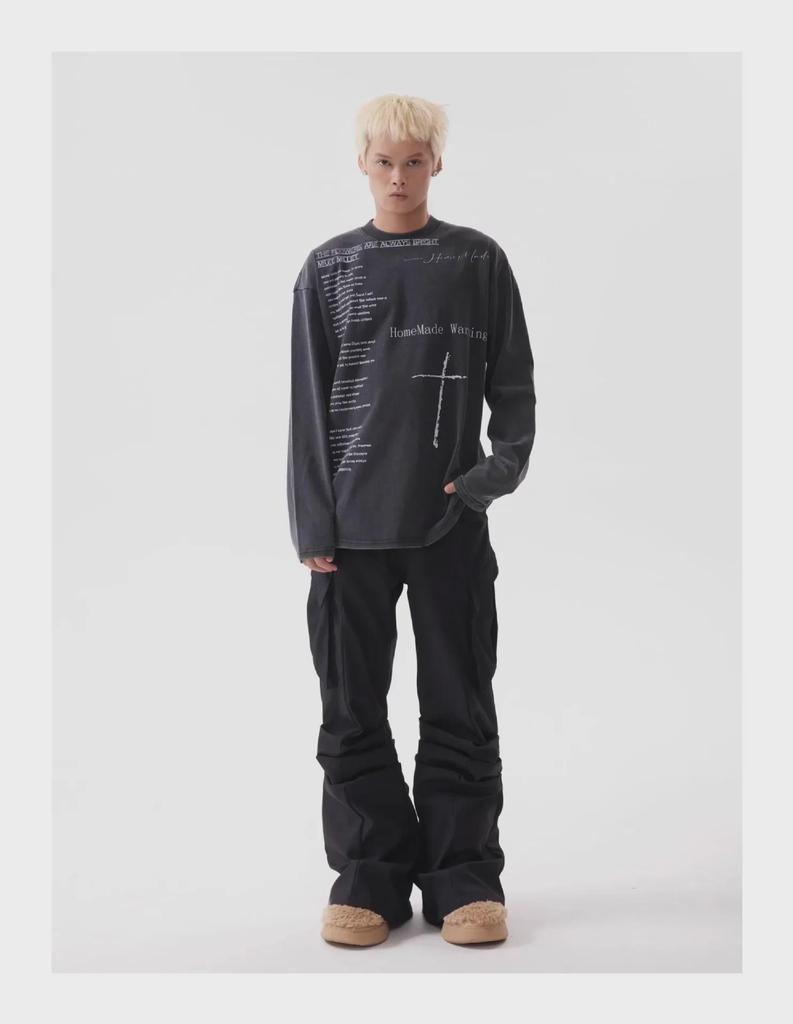 Niche Retro Wide-Leg Flared Workwear Pants - Cleanfit American Loose Commuter Trousers