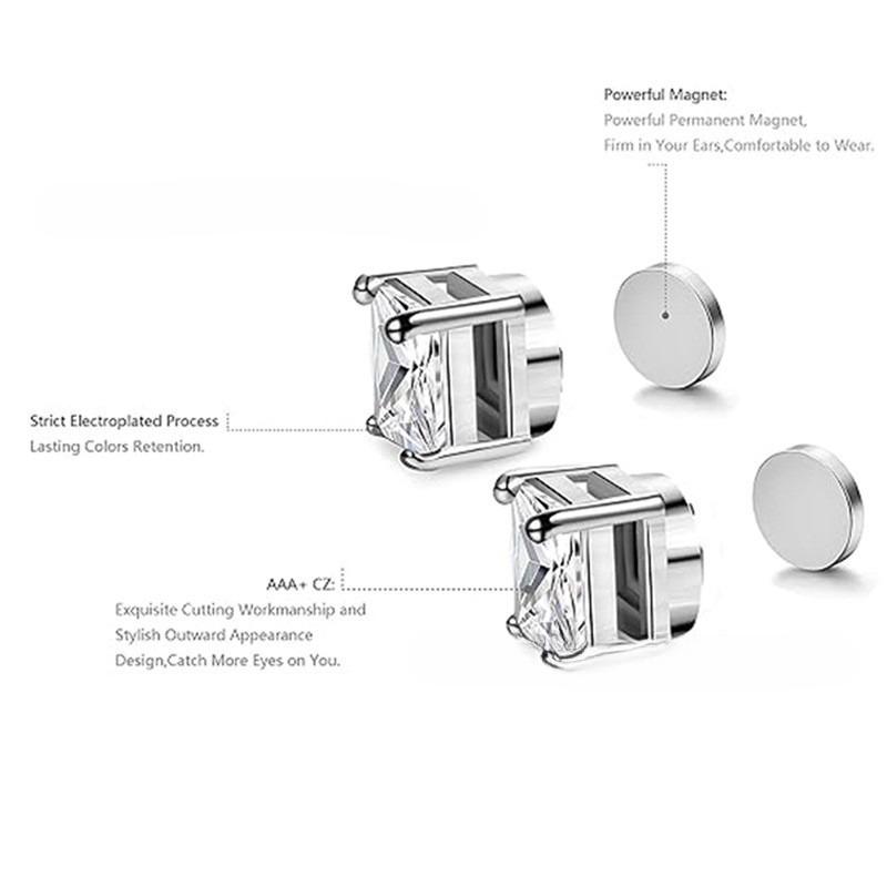 No Ear Holes Magnet Ear Clip Magnetic Suction Men and Women Universal Fashion Earrings