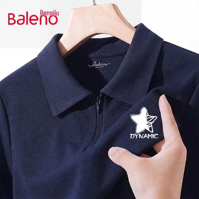 

Baleno Women s Pleated Polo Neck Short Sleeve T-Shirt S