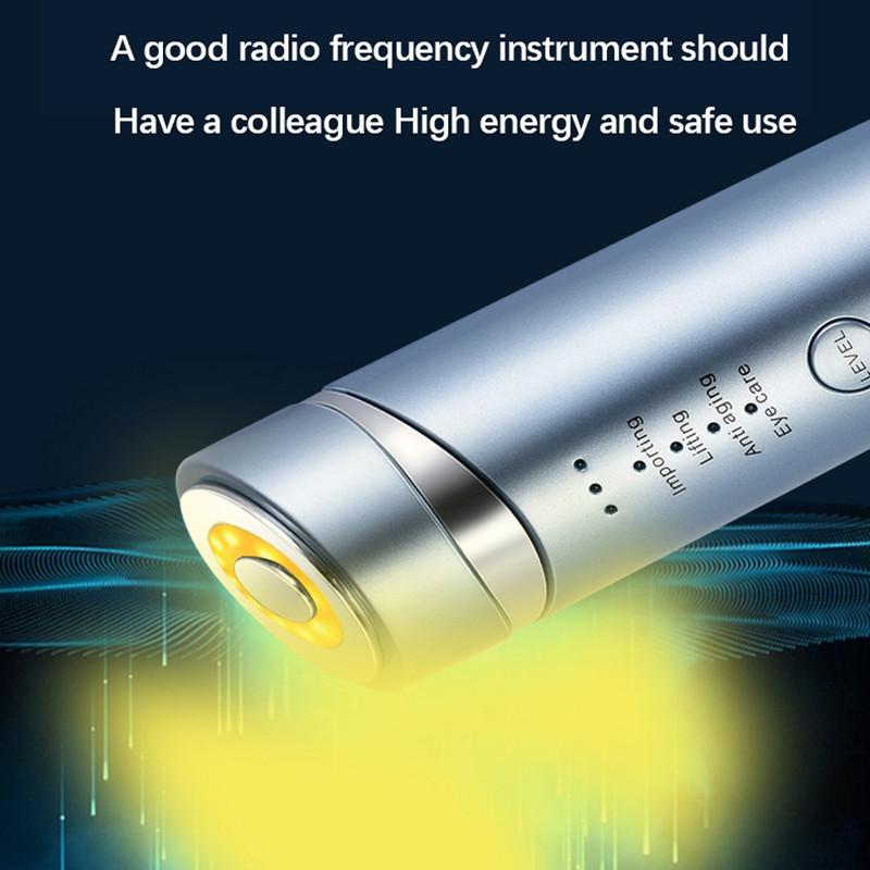 3in1 RF EMS מכשיר יופי פנים דופק מכונת פנים הרמת צוואר הסרת שקיות יופי עיניים מכונה להצערת העור