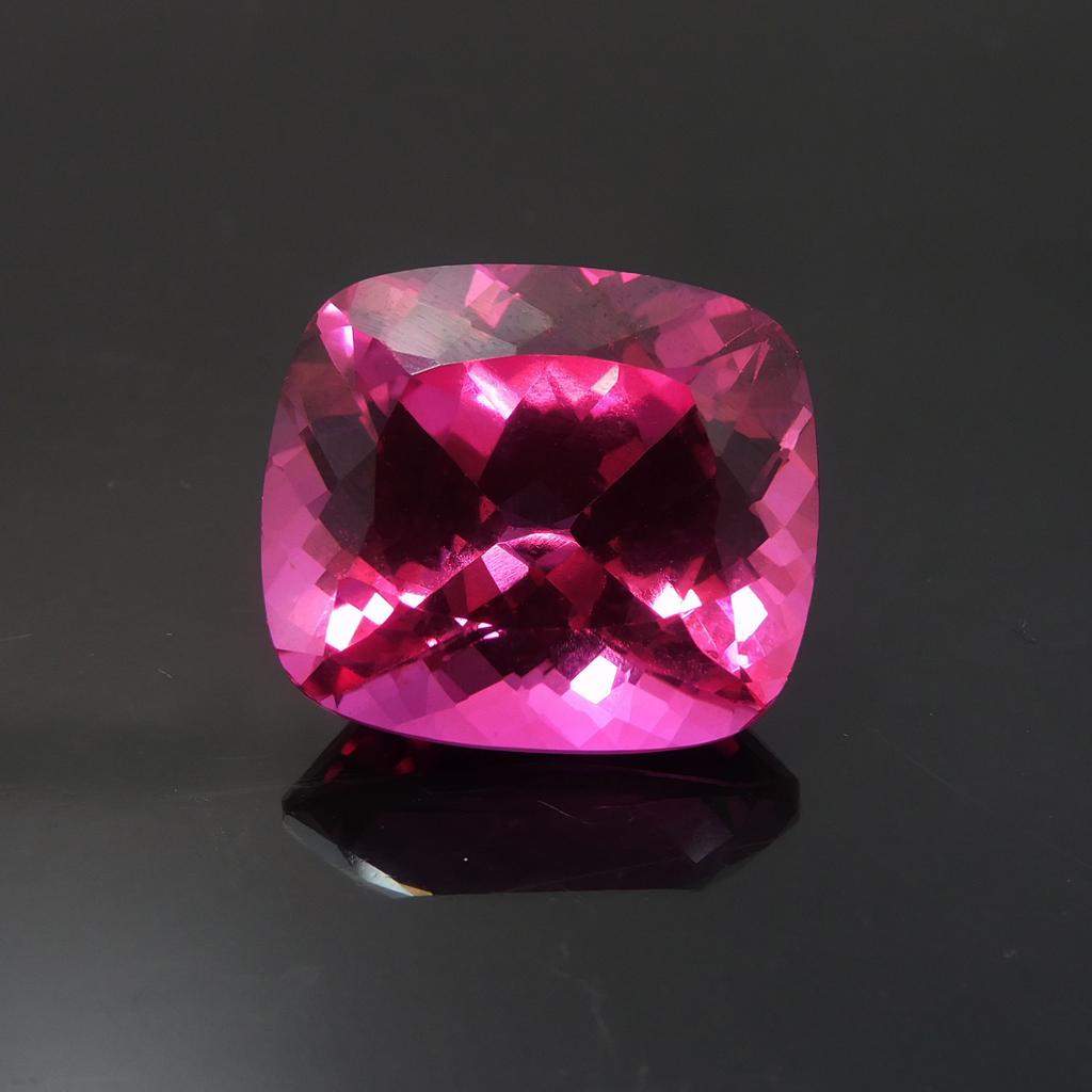 Natural Pink Sapphire Loose Gemstone 37.30 ct Enhanced Cushion Cut September Birthday Birthstone