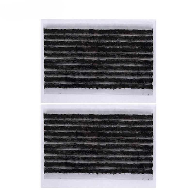 50pcs Tubeless Tire Repair Strips – Rubber Plug Cords for Puncture Fix, Uses for Car Bike Motorcycle Emergency Leak Sealing