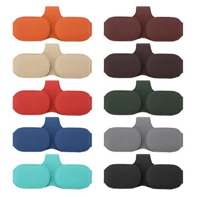 Sonnenblende Sonnenbrille Ticketkarten-Dokumentenhalter Magnetischer Lederhaken-Clip